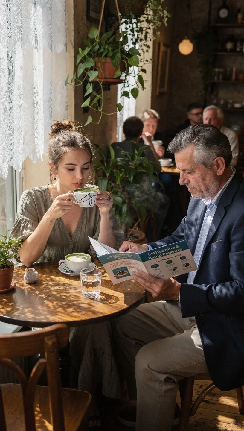 Gaminimo procesas, kuriame matomi matcha milteliai ir verdantis vanduo.